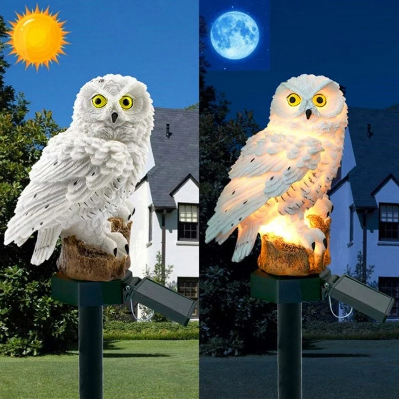 Solar Owl Statue Garden Light  - Farming For Agriculture recension och pris