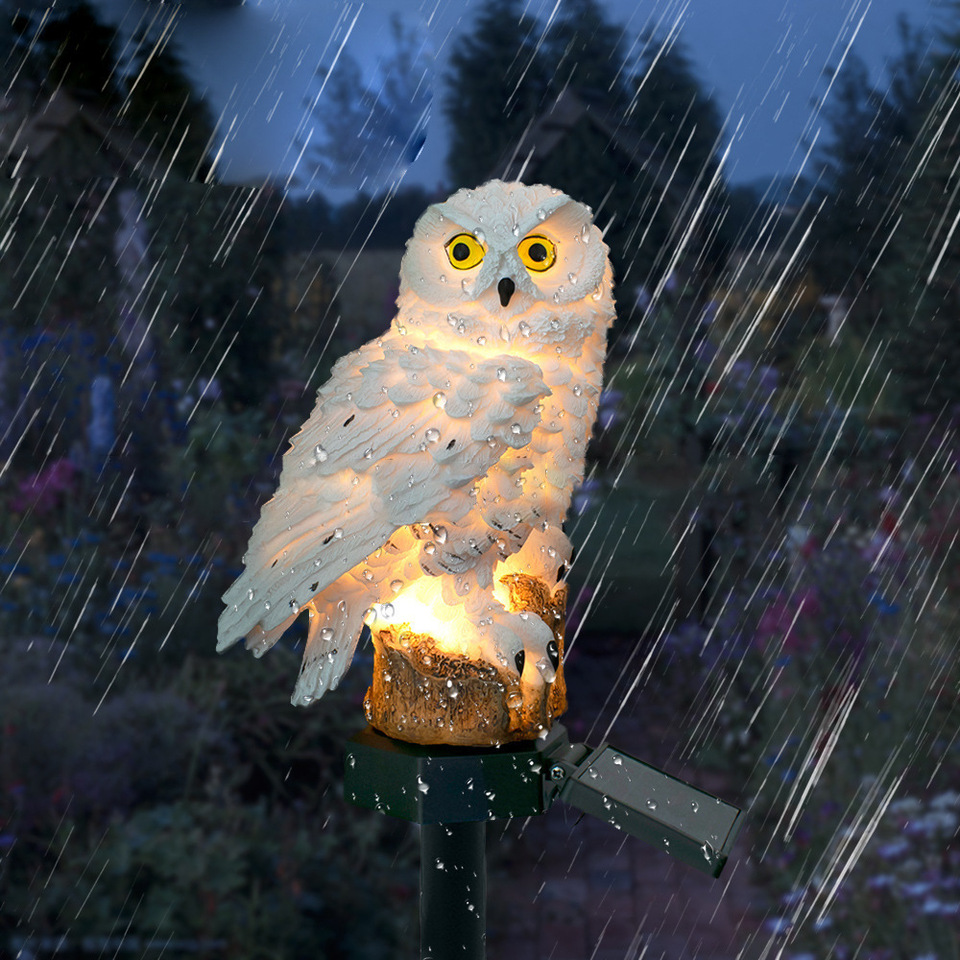 Solar Owl Statue Garden Light  - Farming For Agriculture recension och pris